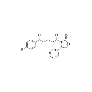 Compound D，(4S)-3-[5-(4-氟苯基)-1,5-二氧代戊基]-4-苯基-2-惡唑烷酮