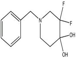 1-芐基-3,3-二氟哌啶-4,4-二醇