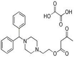 乙酰乙酸[2-(4-二苯甲基-1-哌嗪基)]乙酯草酸鹽