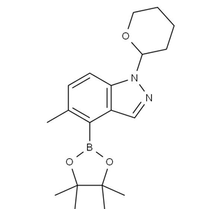 5-甲基-1-(四氫-2H-吡喃-2-基)-4-(4,4,5,5-四甲基-1,3,2-二噁硼烷-2-基)-1H-吲唑