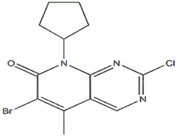 6-溴-2-氯-8-環(huán)戊基-5-甲基-吡啶并[2,3-D]嘧啶-7(8H)-酮