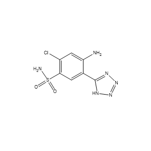 5-(2-氨基-4-氯-5-苯磺酰胺)-1H-四唑
