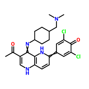 1-[6-(3,5-二氯-4-羥基苯基)-4-[[反式-4-[(二甲基氨基)甲基]環(huán)己基]氨基]-1,5-萘啶-3-基]-乙酮