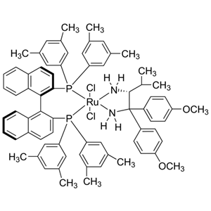 氯{-(+)-2,2'-雙[二(3,5-二甲苯基)磷]-1,1'-聯(lián)萘}[(2R)-(-)-1,1-雙(4-甲氧苯基)-3-甲基-1,2-丁基二胺基]釕(II)