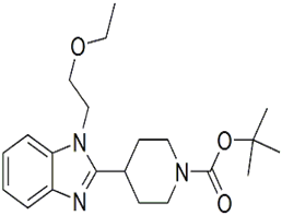 tert-butyl 4-(1-(2-ethoxyethyl)-1H-benzo[d]imidazol-2-yl)piperidine-1-carboxylate