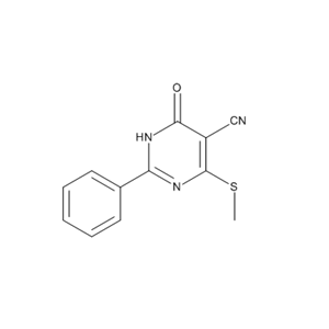 4-(methylthio)-6-oxo-2-phenyl-1,6-dihydropyrimidine-5-carbonitrile