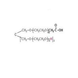 四臂聚乙二醇，三臂羥基一臂羧酸,(HO)3-4-arm-PEG-COOH