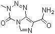 CAS 登錄號：85622-93-1, 替莫唑胺, 4-甲基-5-氧代-2,3,4,6,8-五氮雜雙環(huán)[4.3.0]壬-2,7,9-三烯-9-甲酰胺, 3,4-二氫-3-甲基-4-氧代咪唑并[5,1-d]-1,2,3,5-四嗪-8-甲酰胺