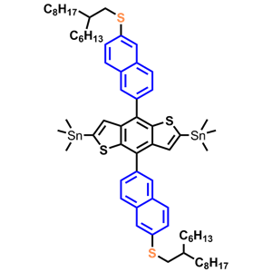 (4,8-bis(6-((2-hexyldecyl)thio)naphthalen-2-yl)benzo[1,2-b:4,5-b']dithiophene-2,6-diyl)bis(trimethylstannane)