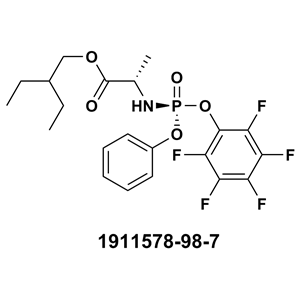 2-乙基丁基 ((S)-(五氟苯氧基)(苯氧基)磷?；?-L-丙氨酸酯