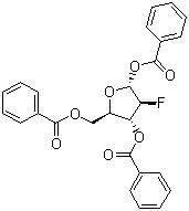 CAS 登錄號：97614-43-2, 2-脫氧-2-氟-1,3,5-三苯甲?；?alpha-D-阿拉伯呋喃糖