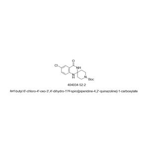 Spiro[piperidine-4,2'(1'H)-quinazoline]-1-carboxylic acid, 6'-chloro-3',4'-dihydro-4'-oxo-, 1,1-dimethylethyl ester