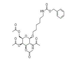 N-[6-[[3,4,6-三-O-乙?；?2-(乙酰氨基)-2-脫氧-beta-D-吡喃半乳糖基]氧基]己基]氨基甲酸芐酯