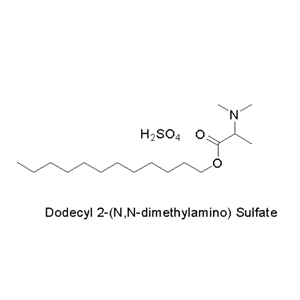 十二烷基2-(二甲基氨基)丙酸酯硫酸鹽