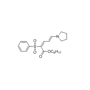 5-吡咯烷基-2-苯基磺?；?2,4-戊二烯酸辛酯