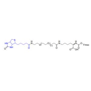 Fmoc-Lys (biotin-PEG12)-OH