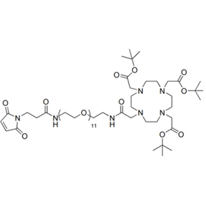 DOTA-tris(TBE)-amido dPEG11-MAL