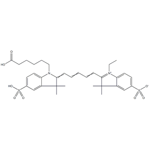 2-[5-[1-(5-羧基戊基)-1,3-二氫-3,3-二甲基-5-磺基-2H-吲哚-2-亞基]-1,3-戊二烯基]-1-乙基-3,3-二甲基-5-磺基-3H-吲哚內(nèi)鹽