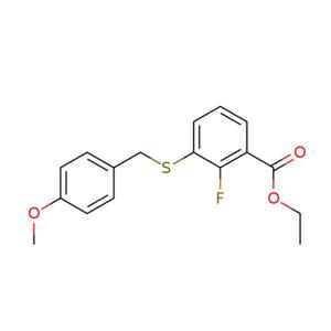 2-氟-3-((對(duì)甲氧基芐基)硫基)苯甲酸乙酯