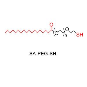 SA-PEG-SH,硬脂酸-聚乙二醇-硫醇/巰基