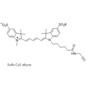 CAS號(hào):1617497-19-4,Sulfo CY5-炔基,Sulfo-CY5 alkyne