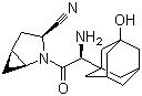 CAS 登錄號(hào)：361442-04-8, 沙克列汀, (1S,3S,5S)-2-[(2S)-2-氨基-2-(3-羥基三環(huán)[3.3.1.1(3,7)]癸烷-1-基)乙?；鵠-2-氮雜雙環(huán)[3.1.0]己烷-3-腈