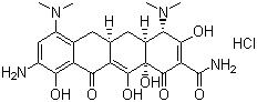 CAS 登錄號(hào)：149934-21-4, 9-氨基米諾環(huán)素鹽酸鹽