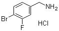 CAS 登錄號：1214342-53-6, 4-溴-3-氟苯甲胺鹽酸鹽