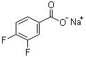 CAS 登錄號：522651-44-1, 3,4-二氟苯甲酸鈉鹽