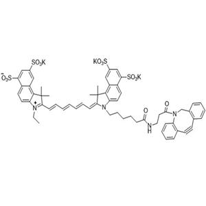 Sulfo-Cyanine7.5 DBCO，磺酸基-花青素Cy7.5 二苯并環(huán)辛炔