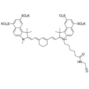 Sulfo-Cyanine7.5 alkyne，水溶性Cyanine7.5炔基