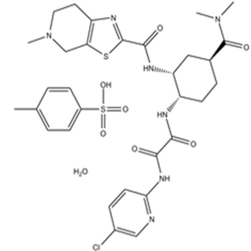 Edoxaban tosylate monohydrate.png