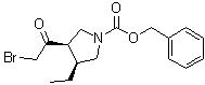 CAS 登錄號：1428243-26-8, (3R,4S)-3-(2-溴乙?；?-4-乙基-1-吡咯烷羧酸芐酯