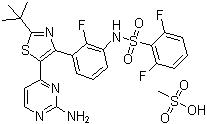 CAS 登錄號：1195768-06-9, 達拉菲尼甲磺酸鹽