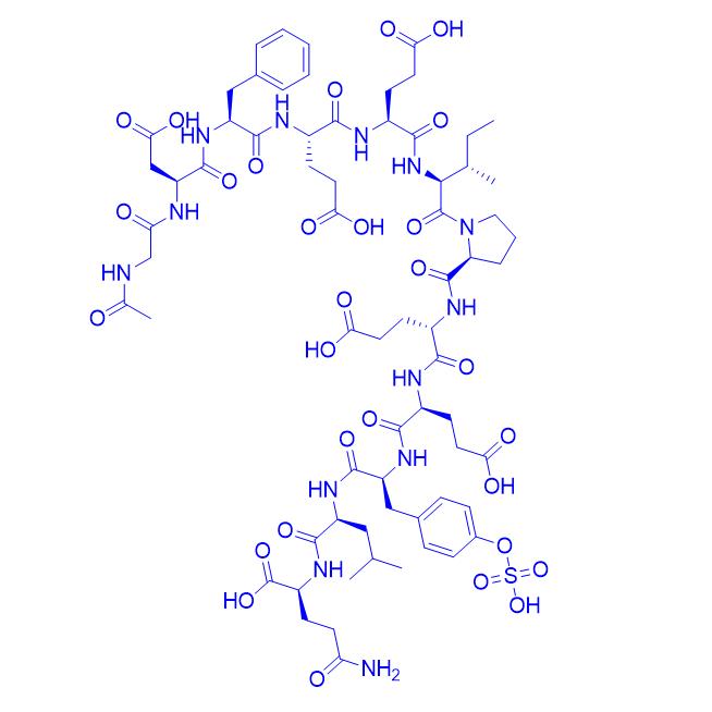 Acetyl-Hirudin (54-65) (sulfated) 125441-00-1.png