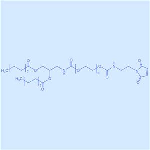 1,2-二肉豆蔻酰-rac-甘油-3-聚乙二醇馬來酰亞胺,DMG-PEG-MAL,試劑