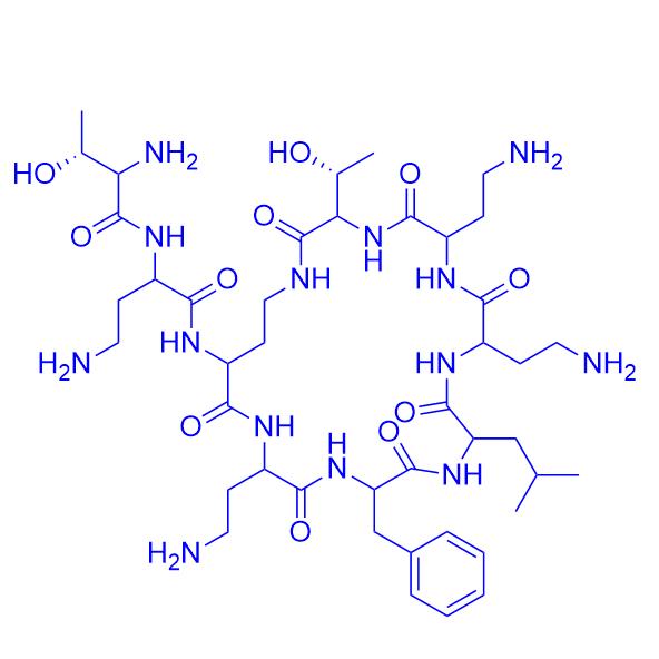 Polymyxin B nonapeptide 86408-36-8；2220175-42-6.png