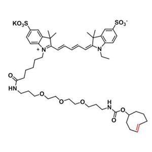 Sulfo-Cy5-(4E)-TCO，水溶性花菁染料CY5-反式環(huán)辛烯