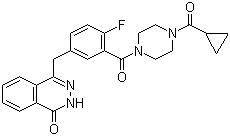 CAS 登錄號(hào)：763113-22-0 (937799-91-2), 奧拉帕尼, 1-(環(huán)丙甲?；?-4-[5-[(3,4-二氫-4-氧代-1-酞嗪基)甲基]-2-氟苯甲酰]哌嗪