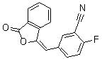 CAS 登錄號(hào)：763114-25-6, 2-氟-5-[(3-氧代-1(3H)-異苯并呋喃亞基)甲基]苯腈