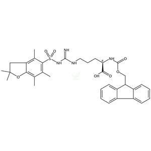 Nα-Fmoc-Nω-Pbf-D-精氨酸  CAS號：187618-60-6