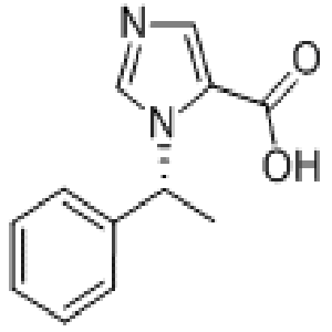 (R)-2-巰基-1-(1-苯基乙基)-1H-咪唑-5-羧酸