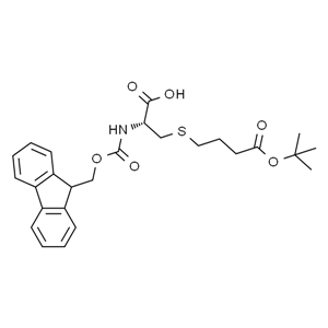 Fmoc-L-Cys(PrCo-OtBu)-OH，(R)-FMOC-2-氨基-3-(3-叔丁氧基羰基丙基)丙酸