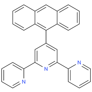 4-(9-蒽基)-2,2':6',2''-三聯(lián)吡啶  4'-anthracen-9-yl-2,2':6',2''-terpyridine 163087-28-3 公斤級(jí)供貨，可按需分裝 