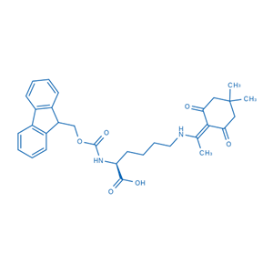 Fmoc-Lys(Dde)-OH，N-Fmoc-N'-[1-(4,4-二甲基-2,6-二氧代環(huán)己亞基)乙基]-D-賴氨酸