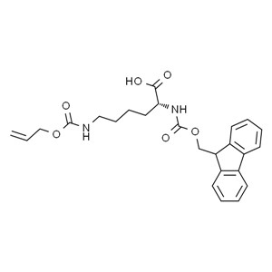 Fmoc-D-Lys(Alloc)-OH，N-芴甲氧羰基-N'-烯丙氧基羰基-D-賴氨酸