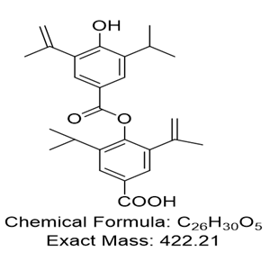 4-（（4-羥基-3-異丙基-5-（丙-1-烯-2-基）苯甲?；┭趸?3-異丙基-3-（丙-1-炔-2-基）苯甲酸