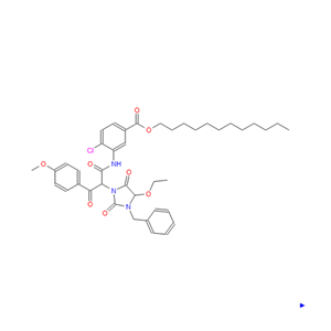 alpha-(4-甲氧基苯甲?；?-alpha-(1-芐基-5-乙氧基海因)-2-氯-5-十二烷氧基羰基乙酰苯胺
