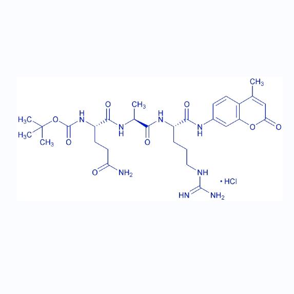 Boc-Gln-Ala-Arg-AMC 201849-55-0.png