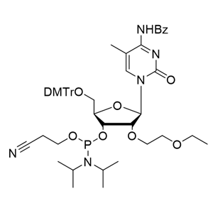 2'-O-EOE-5-Me-rC(Bz) 亞磷酰胺單體